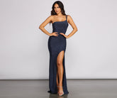 Yuri Einschultriges Lurexkleid